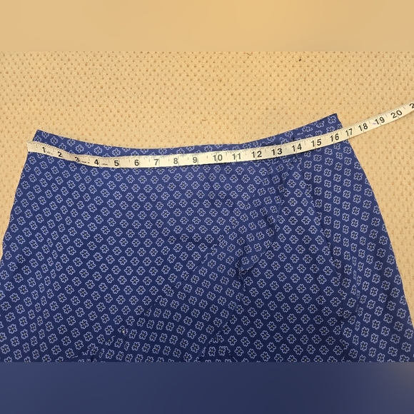 MICHAEL KORS WOMEN'S Blue  SWIRL LAYERED RUFFLE TIERED SKIRT  SIZE 12 - Picture 4 of 13